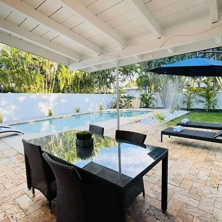 Villa Tropical Oasis House Private Pool Family Yard Fort Lauderdale Exterior foto